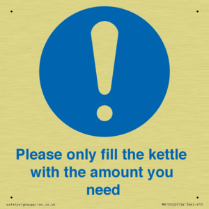 Please only fill the kettle with the amount you need